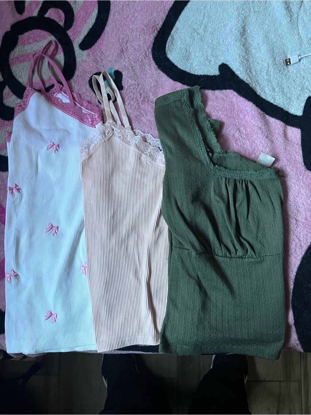 Assorted Women's Ribbed Crop Tops – Pink, Blush, Olive